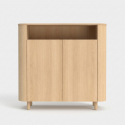 Credenza mobile contenitore 2 ante con vano a giorno Roma
