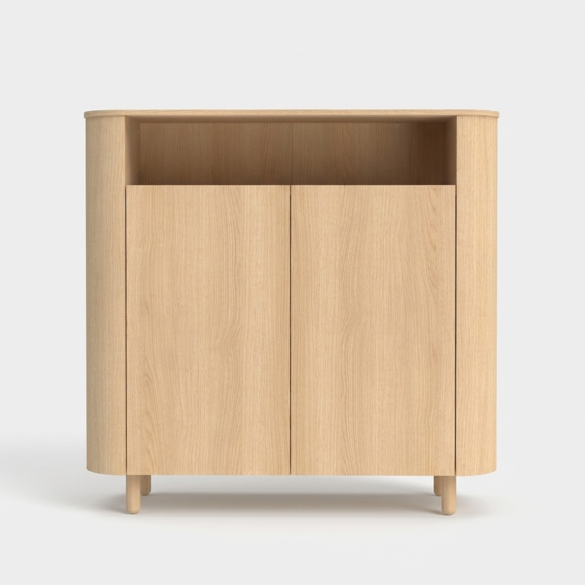 Credenza mobile contenitore 2 ante con vano a giorno Roma