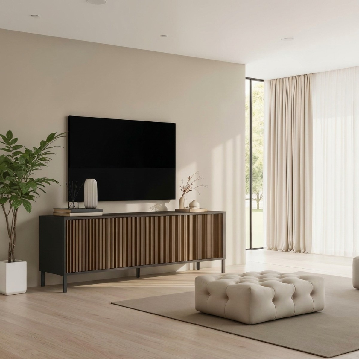 TV-Lowboard Cortina mit 4 Türen für das Wohnzimmer
