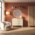 Design-Kommode mit 3 Schubladen für das Schlafzimmer Adria