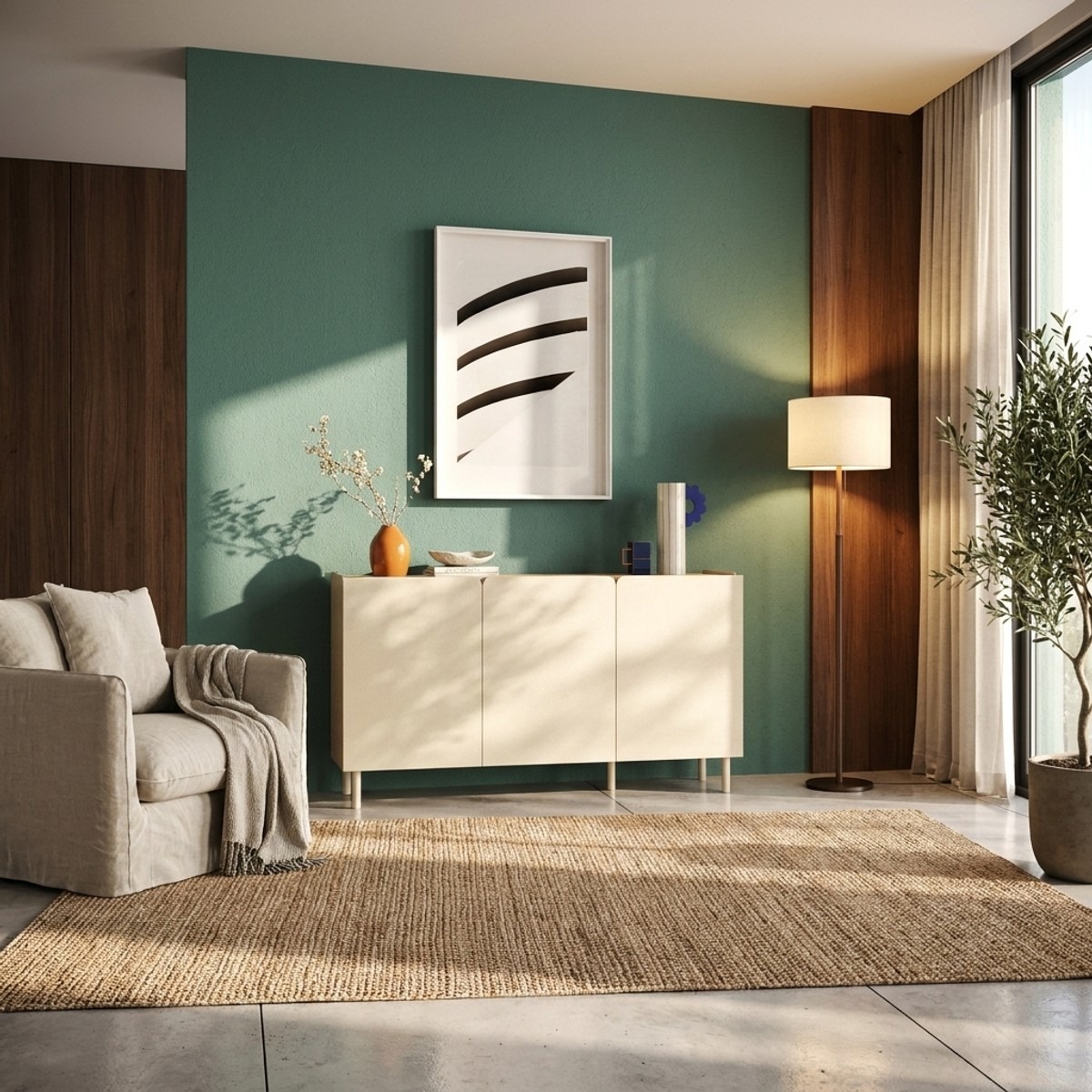 Modernes Wohnzimmer-Sideboard mit 3 Türen Dobbiaco
