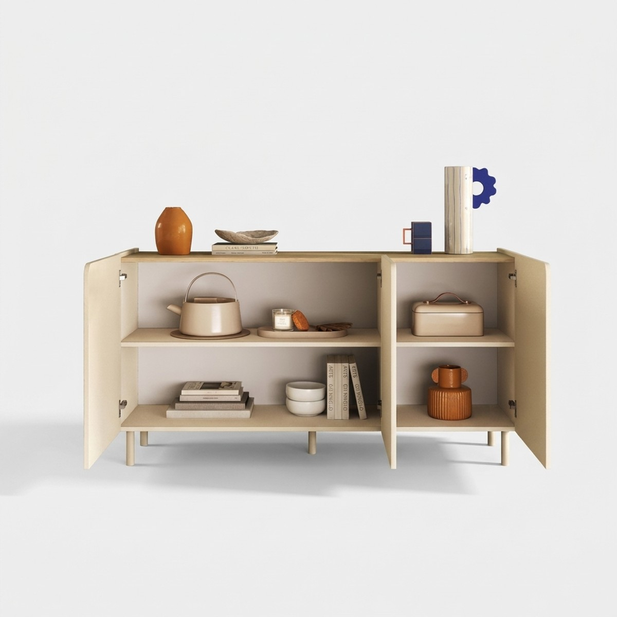 Modernes Wohnzimmer-Sideboard mit 3 Türen Dobbiaco