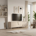 Mobile TV basso 4 ante moderno con contenitore Verona