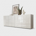 Aparador buffet de 4 puertas de diseño contemporáneo Miro