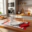 Tischset und Serviette aus Baumwollmischgewebe Drammen