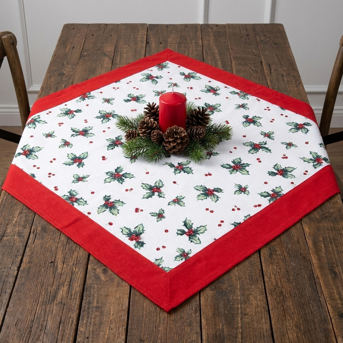 Quadratische Mitteldecke aus Baumwolle Polyester 85x85 cm Drammen