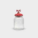 Vorratsglas aus Keramik und Glas 950 ml Candy cane