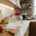 Barattolo da cucina in ceramica e vetro 950 ml Candy Cane