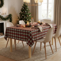 Quadratische Tischdecke mit glänzendem Lurex Natalina