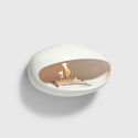 Chimenea de bioetanol de pared en acero inoxidable Nova
