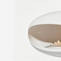 Chimenea de bioetanol de pared en acero inoxidable Nova