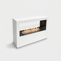 Chimenea de bioetanol de suelo en acero inoxidable Horizon