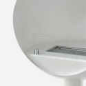 Freistehender Bioethanol Kamin aus Edelstahl und Glas Lantern