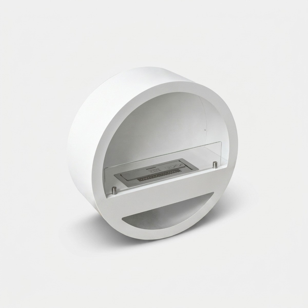 Caminetto a bioetanolo da parete in acciaio inox Radiance