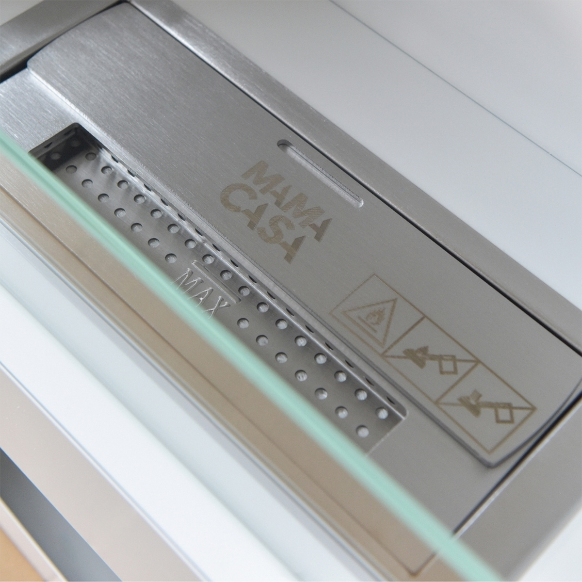 Wand Bioethanolkamin aus Edelstahl Radiance