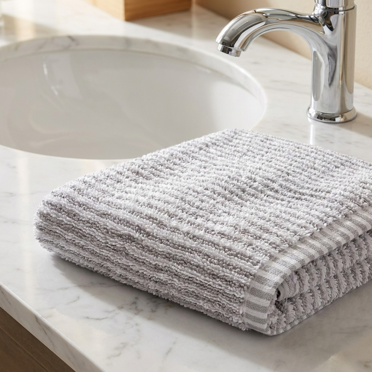 Asciugamano viso in spugna di cotone per il bagno Zoe