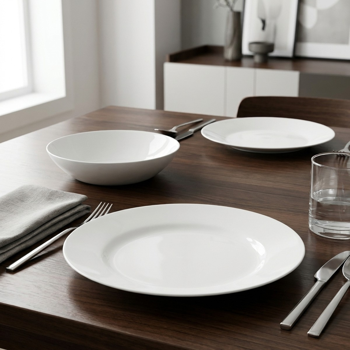 Set 12 pezzi servizio piatti per tavola in ceramica Australia