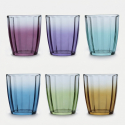 Set 6 bicchieri in vetro per acqua e bibite Milano