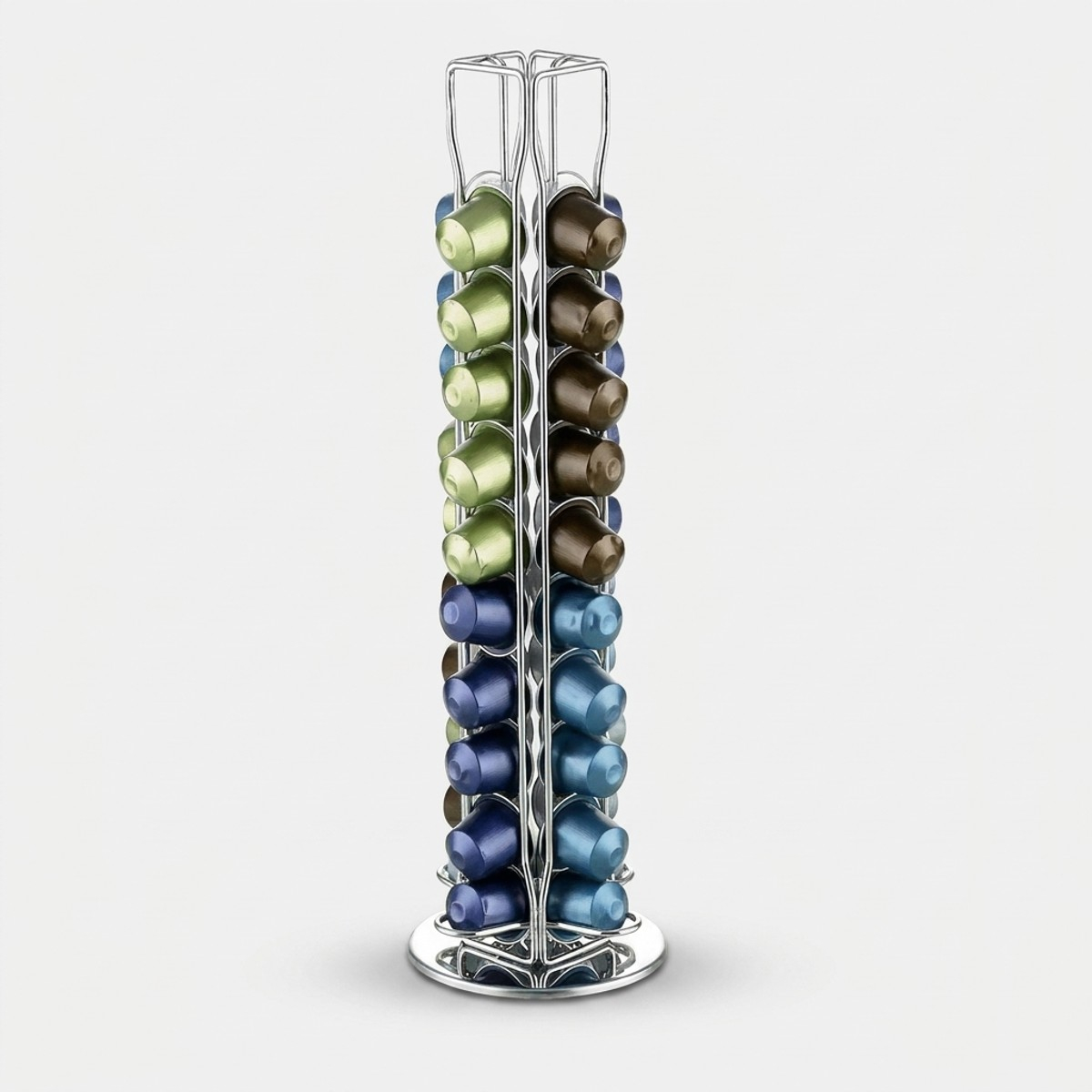 Portacapsule caffè girevole in ferro Cesira