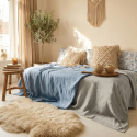 Telo copritutto matrimoniale in cotone Pehme