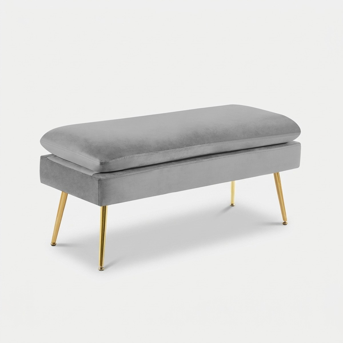 Banqueta acolchada de interior para dormitorio y salón Gisella