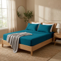 Completo lenzuola in cotone per letto piazza e mezza Classic