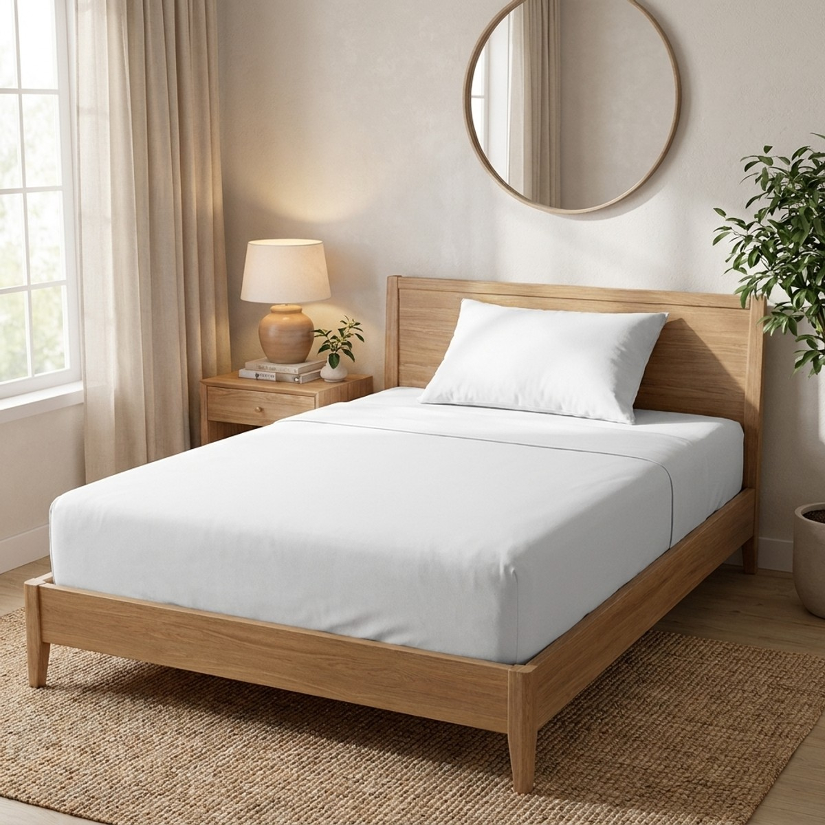 Completo lenzuola singolo 1 piazza in puro cotone Classic