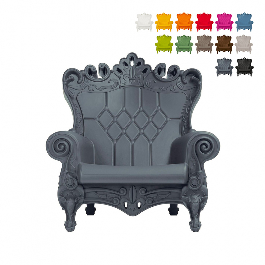 Fauteuil Trône Design Moderne Slide Queen Of Love 