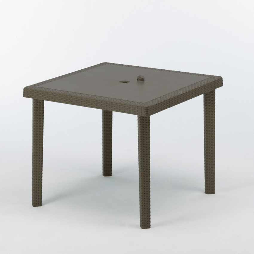 Table bar café jardin terrasse extérieur Polyrotin 90x90 Grand Soleil Boheme Modèle