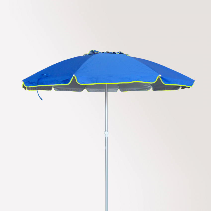 Sombrilla de playa Roma antiviento protección UV y aluminio de 240 cm Catálogo