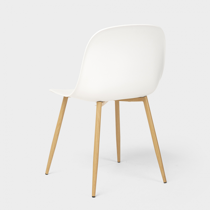 Sillas de diseño escandinavo para cocina comedor restaurante Sleek 