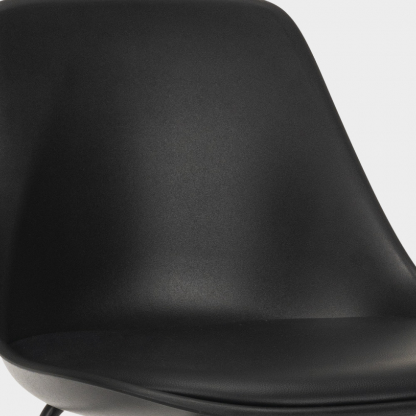 Taburete alto de metal para barra de cocina con cojín de diseño moderno Willis 