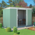 Casetta lamiera metallo verde zincata box giardino utensili Porto Cervo Nature 261x181x176cm Promozione