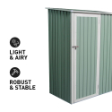 Box lamiera giardino zincata metallo verde casetta utensili Amalfi NATURE 143X89x186cm Offerta