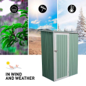 Box lamiera giardino zincata metallo verde casetta utensili Amalfi NATURE 143X89x186cm Vendita
