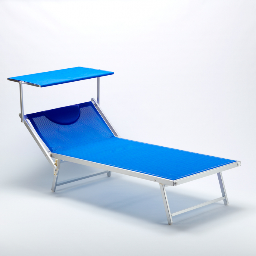 Lettino spiaggia mare in alluminio Grande Italia XL professionale 
