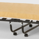 Klappbett mit Radmatratze und Lamellen 80x180 Ares 