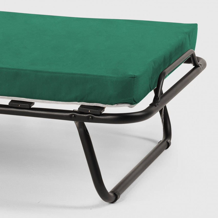 Cama plegable con ruedas, colchón y somier 80x180 Ares Medidas