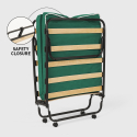 Cama plegable con ruedas, colchón y somier 80x180 Ares Precio