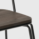 sedie industrial acciaio per bar e cucina design ferrum 