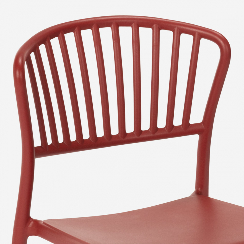Stuhl in modernem Design aus Polypropylen für Küche Bar Restaurant und Außen Vivienne 
