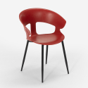 Stuhl im modernen Design aus Metall und Polypropylen für Küche Bar Restaurant Evelyn 