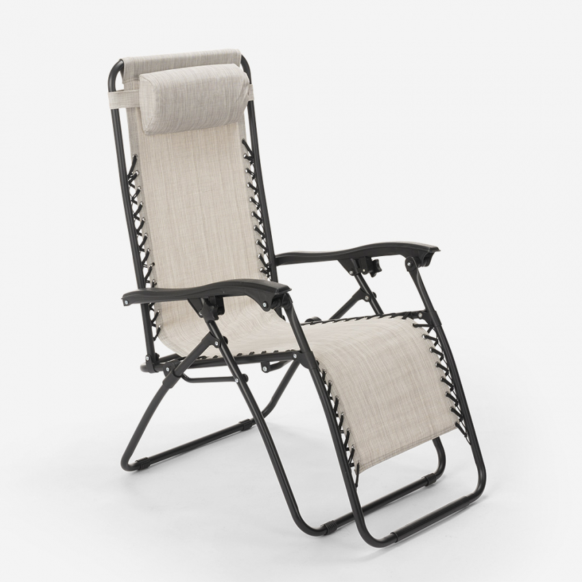 Tumbona plegable para playa jardín multiposición Emily Zero Gravity
