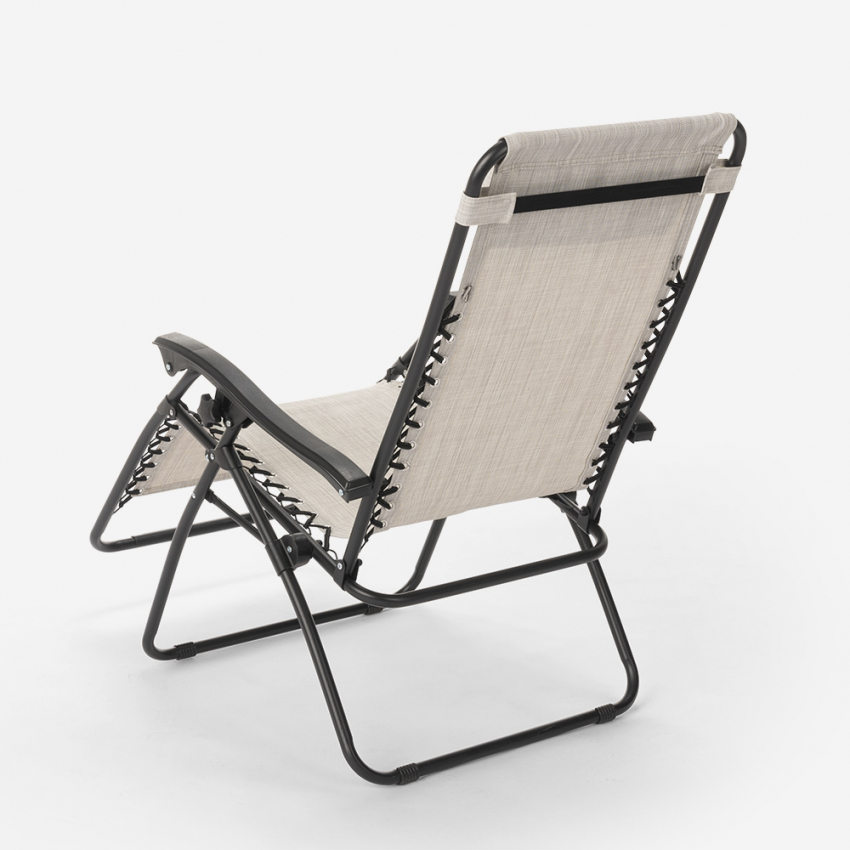 Tumbona plegable para playa jardín multiposición Emily Zero Gravity 