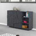 Wohnzimmer Sideboard Eingang 2 Türen 3 offene Fächer Ping Komode Ardesia Aktion