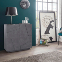 Sideboard 2 Türen 2 Fächer modernes Design Ping Side S Ardesia Rabatte