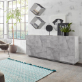 Modernes Wohnzimmer Sideboard 4 Türen 2 Fächer mit Regalen Ping Side L Concrete Aktion