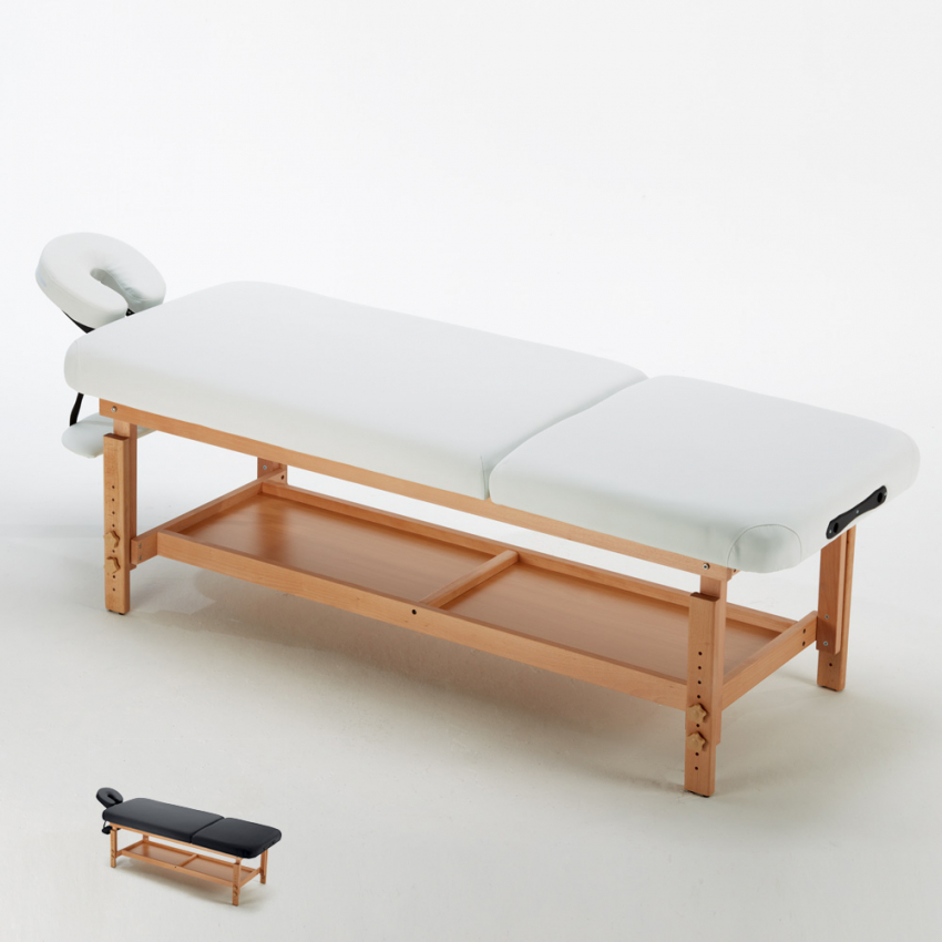 Table De Massage Fixe SHIVA En Acier - Pour Institut De Beauté, Esthétique, Tatouage - Neuf