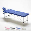 Camilla de Masaje de Aluminio Plegable Portátil 2 Secciones 210 cm Shiatsu Elección