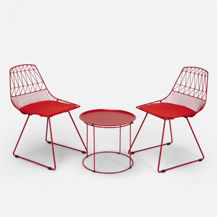 Conjunto mesa y 2 sillas para bar en casa de jardín interior y exterior Etzy Compra